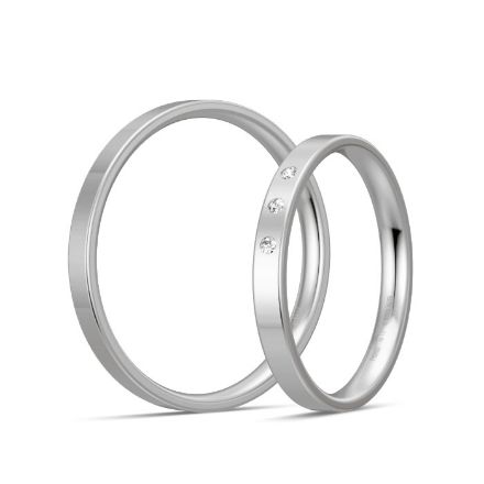 Gifteringer i platina 950, 2.5 mm. BASIC SLIM - 44804313 Gifteringer i platina 950, 2.5 mm. BASIC SLIM - 44804313