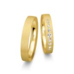 Gifteringer fra Breuning i gult gull 14 kt, 4 mm. INSPIRATION 6 - 4804253