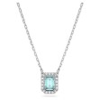 Swarovski smykke Millenia necklace Octagon cut, Blue, Rhodium plated - 5640289