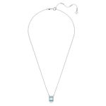 Swarovski smykke Millenia necklace Octagon cut, Blue, Rhodium plated - 5640289