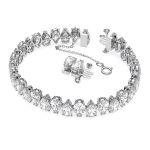 Swarovski armbånd Millenia bracelet Pear cut, White, Rhodium plated - 5598350