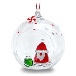 Swarovski figur Holiday Cheers Santa Claus Ball Ornament - 5596382