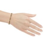 Armbånd gull14 karat, 18.5 cm, bredde 3,5 mm - 281122