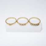 Forlovelsesring diamantring Iselin 3x0,07 ct TW-Si-85030700