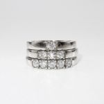 Forlovelsesring diamantring Iselin 3x0,07 ct TW-Si-8503070