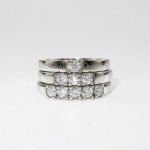 Forlovelsesring diamantring Iselin 3x0,07 ct TW-Si-8503070