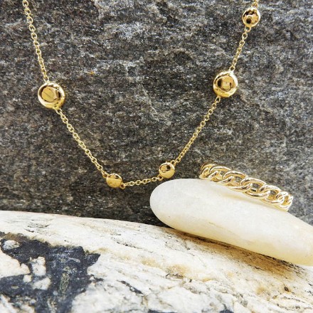 Halskjede i 18 karat gull, 90 cm langt - 018210543  Halskjede i 18 karat gull, 90 cm langt - 018210543