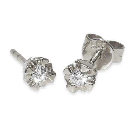 Diamantøredobber Evita med  2/0,10 ct W-Si-50210 Diamantøredobber Evita med  2/0,10 ct W-Si-50210
