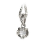 Diamantsmykke Evita i gull med 0,10 ct W-Si-50310