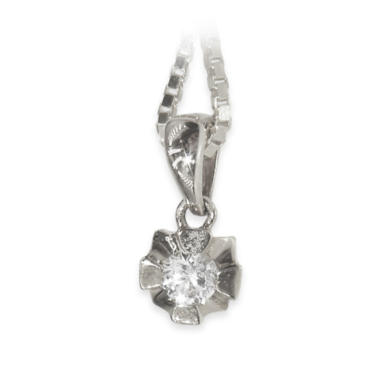 Diamantsmykke Evita i gull med 0,10 ct W-Si-50310