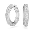 Swarovski øredobber Dextera hoop Medium, hvit - 5651392