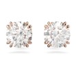 Swarovski øredobber Constella stud Round cut, rose - 5638801