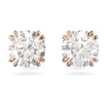 Swarovski øredobber Constella stud Round cut, rose - 5638801