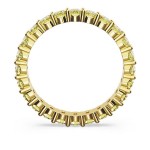 Swarovski  Matrix ring Round cut, Yellow, Gold-tone plated - 5658663