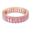  Matrix ring Baguette cut, Pink, Rose gold-tone plated - 5647589