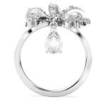 Swarovski Volta cocktail ring Bow, hvit - 5647728