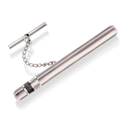 Slipsnål i sølv med metall bakstykke. Rhodinert - 63905 Slipsnål i sølv med metall bakstykke. Rhodinert - 63905