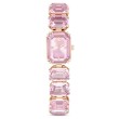 Swarovski klokke Octagon cut bracelet, pink, rose - 5630837