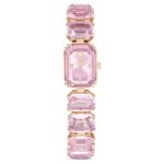 Swarovski klokke Octagon cut bracelet, pink, rose - 5630837