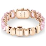 Swarovski klokke Octagon cut bracelet, pink, rose - 5630837