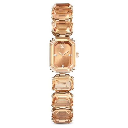 Swarovski klokke Octagon cut bracelet, brown, gult - 5630831 Swarovski klokke Octagon cut bracelet, brown, gult - 5630831