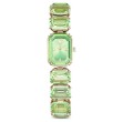 Swarovski klokke Octagon cut bracelet, green, gult - 5630834