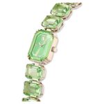 Swarovski klokke Octagon cut bracelet, green, gult - 5630834