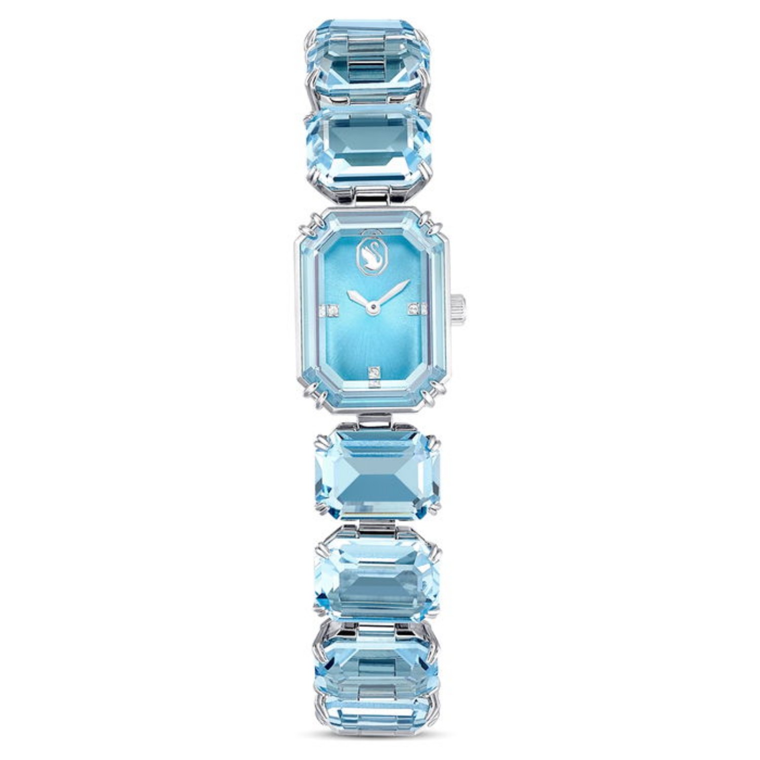 Swarovski klokke Octagon cut bracelet, blue, hvitt - 5630840