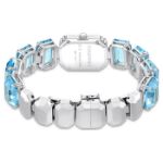 Swarovski klokke Octagon cut bracelet, blue, hvitt - 5630840