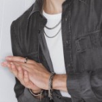 Armbånd IGGY i stål, 19cm/3mm, liten - 362228