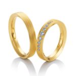 Gifteringer fra Breuning i gult gull 14 kt, 4 mm. INSPIRATION 6 - 4804253