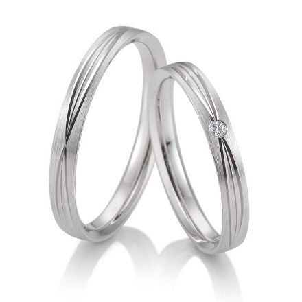 Gifteringer i hvitt gull 9 kt, 3 mm. BASIC LIGHT - 14805711 Gifteringer i hvitt gull 9 kt, 3 mm. BASIC LIGHT - 14805711