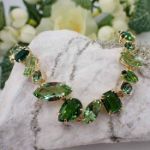 Swarovski armband Gema Mixed cuts, Green, gult - 5652822