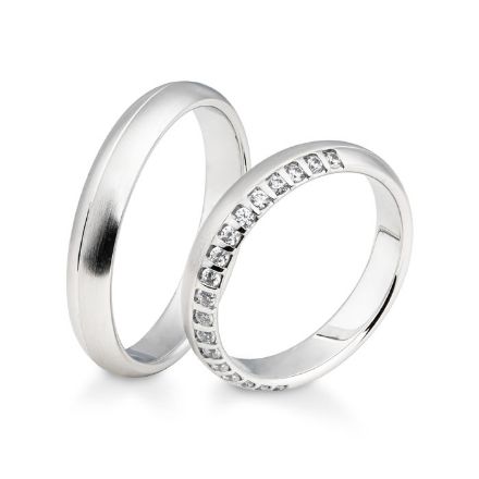 Gifteringer i hvitt gull 14 kt, 4 mm. TRUST - 4806629 Gifteringer i hvitt gull 14 kt, 4 mm. TRUST - 4806629