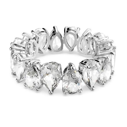 Swarovski ring Vittore Drop cut, hvitt - 5563966 Swarovski ring Vittore Drop cut, hvitt - 5563966