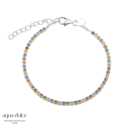 Armbånd i sølv. PASTEL LOVE TENNIS - 5311 Armbånd i sølv. PASTEL LOVE TENNIS - 5311