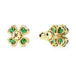 Swarovski øredobber Idyllia stud Clover, gult - 5666236