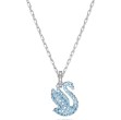 Swarovski øredobber Iconic Swan, Swan, Small, hvitt - 5680422