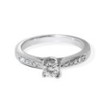 Diamantring forlovelsesring Azur 0,35 ct TW (G)-Si. GIA - ABR109635