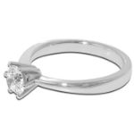 Diamantring forlovelsesring Frøya 0,52 ct River (E)-Si2 - 3105052