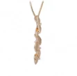 Diamantsmykke i gult med diamanter - 4071012