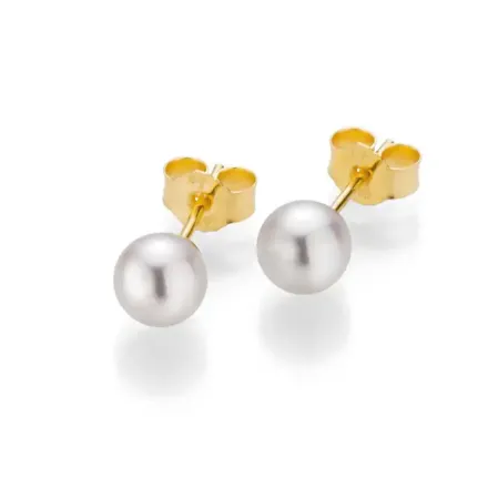 Perleøredobber med Akoya perler 6,5-7 mm lås i 14 kt gull - 22549 Perleøredobber med Akoya perler 6,5-7 mm lås i 14 kt gull - 22549