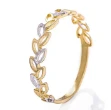 Gullring tofarget, 14kt - 57227