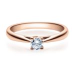 Diamantring forlovelsesring  0,25 ct i 14kt gull. Alida - 18002025