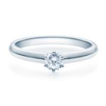 Diamantring forlovelsesring  0,25 ct i 14kt gull. Violetta - 18003025