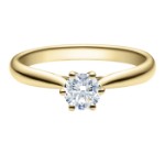 Diamantring forlovelsesring 0,50 ct i 14kt gull. Leticia - 18007050