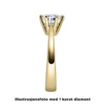 Diamantring forlovelsesring  0,30 ct i 14kt gull. Alida - 18002030