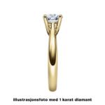 Diamantring forlovelsesring 0,25 ct i 14kt gull. Alida - 18002025