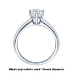 Enstens diamantring Violetta 14 kt gull med 0,40 ct TW-Si.Magic Moments -18003040