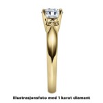 Diamantring forlovelsesring  0,20 ct i 14kt gull. Elissa - 18004020